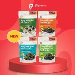 Thumbnail Rong biển giòn trộn khô gà, hải sản, hạt óc chó hạnh nhân O'Food 3