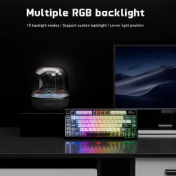 Thumbnail Royal Kludge RK L75 Knight Black 85 Key Diy Tri-Mode RGB Bàn phím cơ không dây Bluetooth 2.4G 3