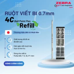 Thumbnail Ruột viết 4C 0.7mm - Zebra Nhật Bản [Chính hãng] 2
