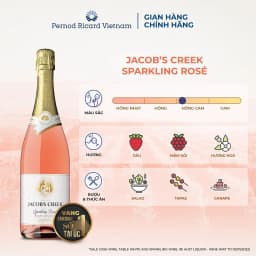 Thumbnail Rượu Vang Hồng Có Gas Jacob's Creek Sparkling Rosé Nồng Độ Alc 12.6%750ml  Không Kèm Hộp 2