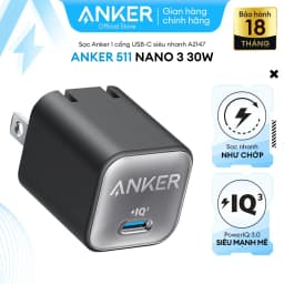 Thumbnail Sạc ANKER 511 Nano 3 30W 1 cổng USB-C PiQ 3.0 tương thích PD - A2147 - Hỗ trợ sạc nhanh từ iPhone 8 series trở lên. 1