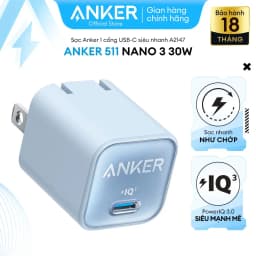Thumbnail Sạc ANKER 511 Nano 3 30W 1 cổng USB-C PiQ 3.0 tương thích PD - A2147 - Hỗ trợ sạc nhanh từ iPhone 8 series trở lên. 3