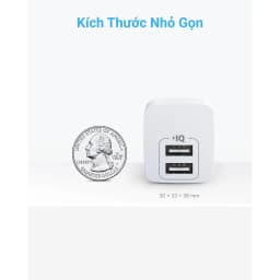 Thumbnail Sạc ANKER PowerPort Mini 2 cổng 12W - A2620 1