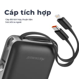 Thumbnail Sạc dự phòng 10000mAh Stargo Star X1 sạc nhanh 22.5W tích hợp cáp có sẵn 4