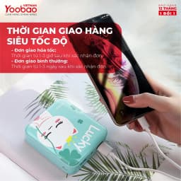 Thumbnail SẠC DỰ PHÒNG 10000mAh YOOBAO YB-6024 - Kèm đèn LED - Sạc đồng thời 2 thiết bị - Hãng phân phối chính thức 4
