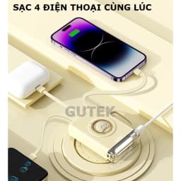 Thumbnail Sạc dự phòng 20000mah 10000mah sạc nhanh pin dung lượng lớn có dây sạc cho điện thoại - Gutek YM833 3