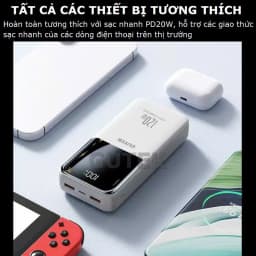 Thumbnail Sạc dự phòng 30000mah Pin dung lượng lớn sạc nhanh 120W/PD20W đi kèm dây sạc điện thoại – Gutek GT69 3