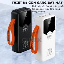 Thumbnail Sạc dự phòng 50000mAh sạc nhanh 120W pin dung lượng lớn có dây cắm nhiều điện thoại - Gutek GT230 2