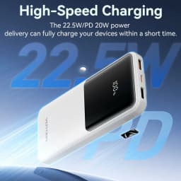 Thumbnail sạc dự phòng có dây 20000mAh Vention Power Bank PD 22.5w Sạc nhanh tích hợp màn hình kỹ thuật số cáp kép cho Iphone 16 XiaoMi Huawei Sansumg 10000mAh 2