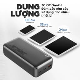 Thumbnail Sạc dự phòng Energizer 30000mAh UE30055PQ - tích hợp sạc nhanh 22.5W, 3 cổng sạc ra tiện lợi 4