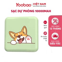 Thumbnail Sạc dự phòng mini dễ thương 10000mAh Yoobao M4 mini Sạc đồng thời 2 cổng Hàng phân phối chính hãng 1