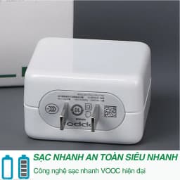 Thumbnail Sạc nhanh Oppo VOOC Type C và Micro kèm dây sạc oppo 1m DYDX - Bảo hành 30 ngày 2
