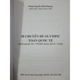 Thumbnail Sách - 20 Chuyên đề OLYMPIC Toán quốc tế - Sách song ngữ Anh Việt 2
