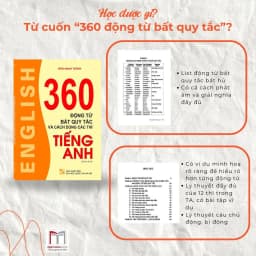 Thumbnail Sách - 360 động từ bất quy tắc và cách dùng các thì tiếng anh (ko màu) 1