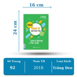 Thumbnail Sách - 360 Động Từ Bất Quy Tắc Và 12 Thì Tiếng Anh Cơ Bản - MCBooks 3