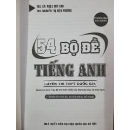 Thumbnail Sách - 54 Bộ đề Tiếng Anh (Luyện thi THPT quốc gia) 2