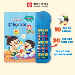 Thumbnail Sách âm thanh - Bé học nói - Bản đặc biệt 30 nút bấm song ngữ cho trẻ 0 - 6 tuổi - Đinh Tị Books 1