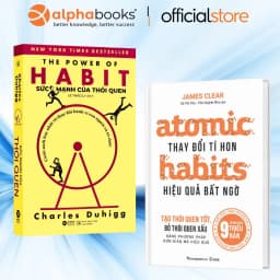 Thumbnail Sách Atomic Habits: Thay Đổi Tí Hon Hiệu Quả Bất Ngờ (Phương Nam) + The Power of Habit: Sức Mạnh Của Thói Quen Lẻ/Combo 1