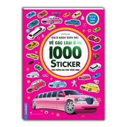 Thumbnail Sách - Bách khoa toàn thư về các loại ô tô - 1000 miếng dán hình thông minh  Xe ô tô thông dụng 1