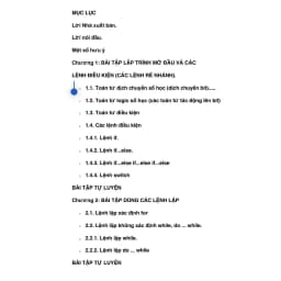 Thumbnail Sách Bài tập lập trình với ngôn ngữ C++ từ cơ bản đến nâng cao (Tập 1 - tái bản 2023) 2
