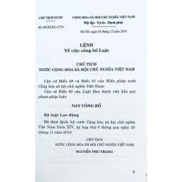 Thumbnail Sách - Bộ Luật Lao Động (Hiện Hành) 1