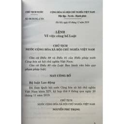 Thumbnail Sách- Bộ luật lao động (Hiện hành) 2