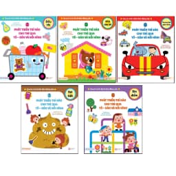 Thumbnail Sách - Bộ sách Phát triển trí não cho trẻ qua Tô - Dán và Nối Hình (Tân Việt Books) 1
