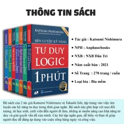 Thumbnail Sách - Bộ Sách Rèn Luyện Kỹ Năng 1 Phút - 7 Cuốn (Tư Duy Logic, Tư Duy Chiến Lược, Ghi Chép 1 Phút ) 2