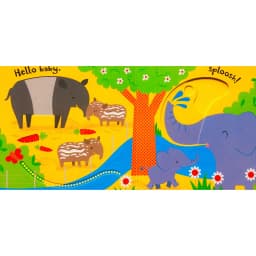 Thumbnail Sách chuyển động chủ đề sở thú Baby's Very First Slide and See Zoo Usborne cho bé 1 tuổi trở lên 3