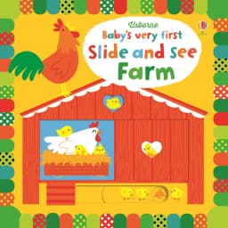 Thumbnail Sách chuyển động thông minh nông trại Baby's Very First Slide and See Farm Usborne cho bé 1 tuổi trở lên 1