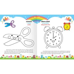 Thumbnail Sách - Colouring 365 ngày Tô màu - KHÁM PHÁ THẾ GIỚI PHÁT TRIỂN TRÍ TUỆ - Giao thông, Đồ dùng gia đình, Học sinh (Tập 4) 2