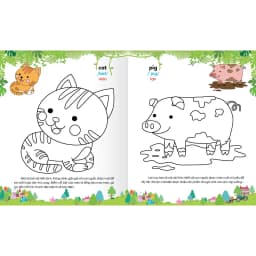 Thumbnail Sách - Colouring 365 ngày Tô màu - KHÁM PHÁ THẾ GIỚI PHÁT TRIỂN TRÍ TUỆ - Động vật nuôi, Chim, Cá (Tập 1) 4