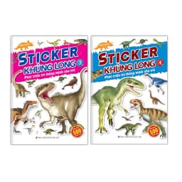 Thumbnail Sách - Combo 2c sticker khủng long phát triển trí thông minh tập 3 & 4 1