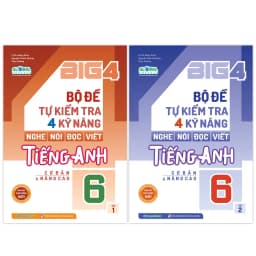 Thumbnail Sách Combo Big 4 bộ đề tự kiểm tra 4 kỹ năng Nghe - Nói - Đọc - Viết tiếng Anh (cơ bản và nâng cao) Lớp 6 (Global) 1