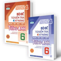 Thumbnail Sách Combo Big 4 bộ đề tự kiểm tra 4 kỹ năng Nghe - Nói - Đọc - Viết tiếng Anh (cơ bản và nâng cao) Lớp 6 (Global) 2