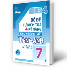 Thumbnail Sách - Combo Big 4 bộ đề tự kiểm tra 4 kỹ năng Nghe - Nói - Đọc - Viết tiếng Anh cơ bản và nâng cao lớp 7 Tập 1 2 Global 1
