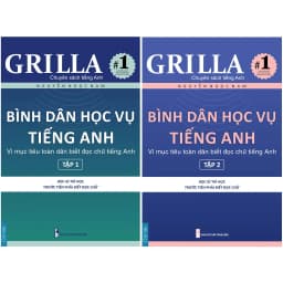 Thumbnail Sách - Combo Bình dân học vụ tiếng Anh Tập 1-2 GRILLA, kèm App 3