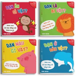 Thumbnail Sách Ehon - Combo 4 cuốn Bạn là ai vậy - dành cho trẻ từ 0 đến 3 tuổi 1