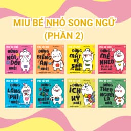 Thumbnail Sách ehon kỹ năng sống - Song ngữ Anh - Việt: Miu Bé Nhỏ Phần 1 + 2 (1-6 tuổi) 1