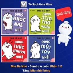 Thumbnail Sách Ehon Miu Bé Nhỏ - Phần 1 - Tặng Miu nhồi bông xinh xắn - Song Ngữ Anh - Việt (1-6 tuổi) 3