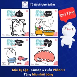 Thumbnail Sách Ehon Miu Miu Tự Lập - Phần 1 - Tặng Miu nhồi bông xinh xắn - Song Ngữ Anh - Việt (1-6 tuổi) 1