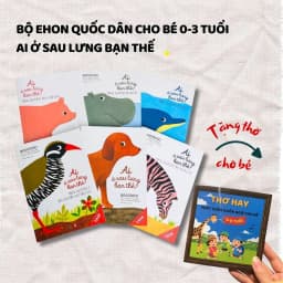 Thumbnail Sách Ehon Nhật Bản - Combo 6 cuốn Ai ở sau lưng bạn thế - Dành cho bé 0-3 tuổi 1