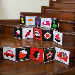 Thumbnail Sách - Flash Card Kích Thích Thị Giác cho trẻ sơ sinh - bản Zic Zắc 40 hình, kích thước 21cm x 21cm. 4