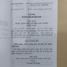 Thumbnail Sách - Hiến pháp (5 năm 2013-1992-1980-1959-1946) (NXB Lao động) 2