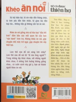 Thumbnail Sách Khéo Ăn Nói Sẽ Có Được Thiên Hạ ( Tái Bản ) 1