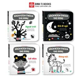 Thumbnail Sách kích thích thị giác - Đen trắng và màu sắc tương phản cho bé 0 -3 tuổi - Đinh Tị Books 1