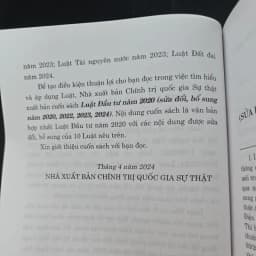Thumbnail Sách - Luật đầu tư năm 2020 (sửa đổi, bổ sung năm 2020, 2022, 2023, 2024)  (NXB Chính trị quốc gia Sự thật) 2
