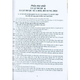 Thumbnail Sách - Luật Dược (Sửa Đổi, Bổ Sung) Và Các Quy Định Mới Nhất Dành Cho Ngành Dược - Dược Sĩ - Nhà Thuốc 3