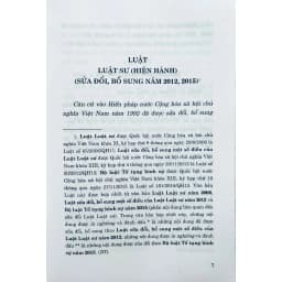 Thumbnail Sách - Luật Luật Sư (Hiện Hành) (sửa đổi, bổ sung năm 2012, 2015) 4