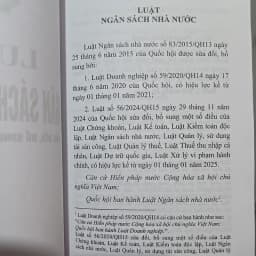 Thumbnail Sách - Luật ngân sách nhà nước (NXB Lao Động) 1